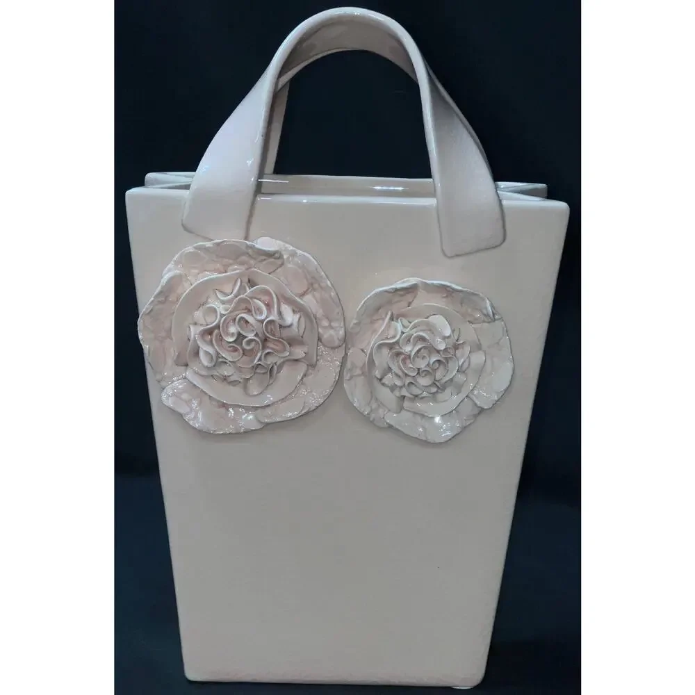 Beautiful Blush Pink Vase Decor Ceramic